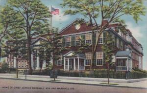 Virginia richmond Home Of Chief Justice Marshall 1946