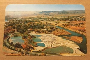 VINTAGE 1958 USED  POSTCARD - PANORAMA OF THERMOPOLIS, WYOMING