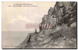 Old Postcard Brittany Picturesque Val Andre Corniche Road