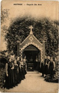 PC CPA BELGIUM, HAUTRAGE, CHAPELLE STE ANNE, Vintage Postcard (B3715)