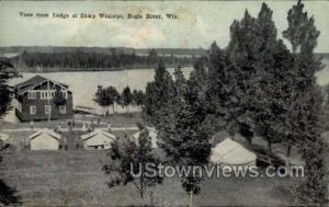 Camp Winnepe - Eagle River, Wisconsin WI Postcard
