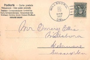 Millsboro Delaware Postal Used Doane Vintage Postcard JF235067