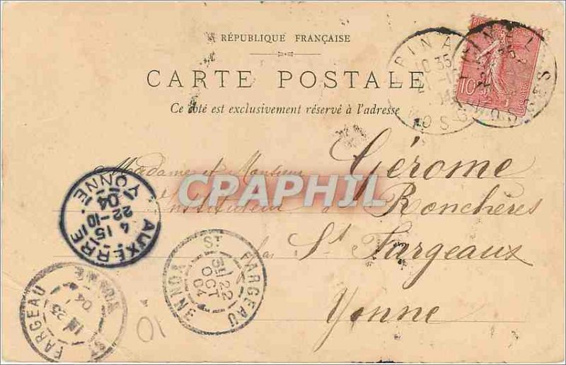 Old Postcard Epinal Museum and Library