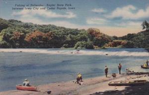 Iowa Iowa City/ Cedar Rapids Fishing At Palisades Kepler State Park Hospital ...