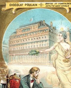 1870s-80s Chocolat Poulain The Arts La Poesie Poetry F153