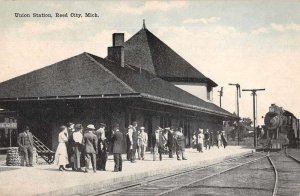 Reed City Michigan Union Station Vintage Postcard AA4229