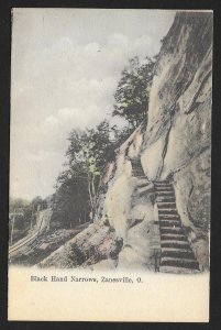 Black Hand Narrows Steps Zanesville Ohio Unused c1905