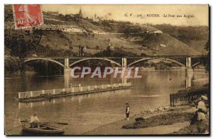 Old Postcard Rouen Bridge to English