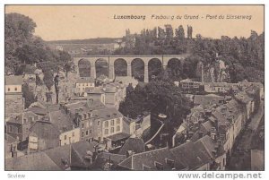 Faubourg Du Grund, Pont Du Bisserweg, Luxembourg, 1900-1910s