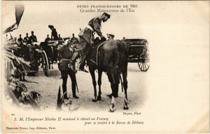 PC CPA Fetes Franco-Russes 1901 Grandes Manoeuvres de l'Est RUSSIA (a15909)