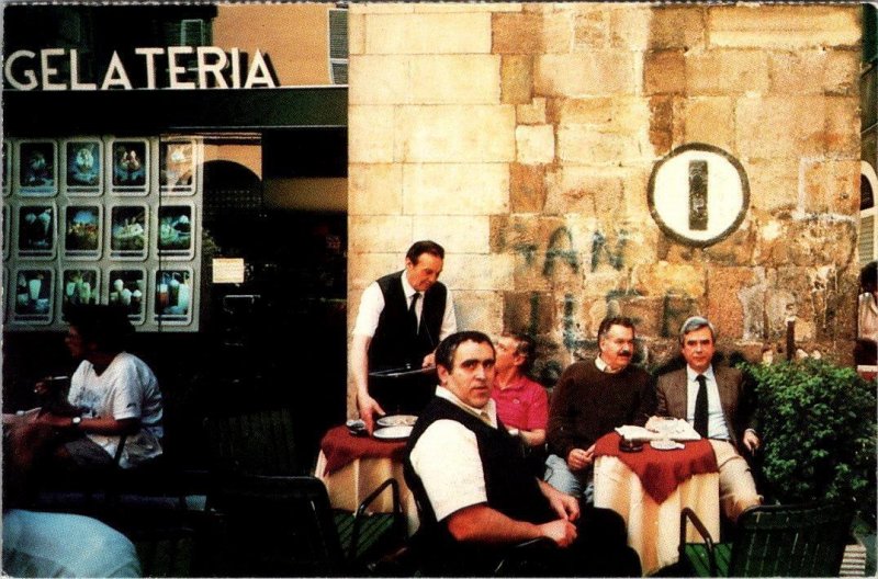 Lucca, Tuscany Italy  GELATERIA Outdoor Ice Cream Parlor  ROADSIDE  Postcard