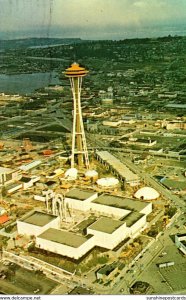 Washington Seattle Federal Science Pavilion & Space Needle 1963