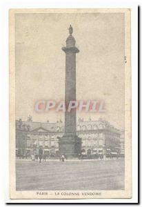 Paris (8th) Old Postcard The Vendome column