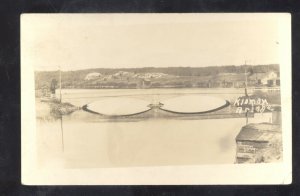 RPPC KLOMAN BRIDGE IDAHO VINTAGE REAL PHOTO POSTCARD