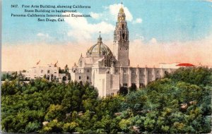 California San Diego Panama-California Expo Fine Arts Building Curteich