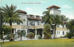 Hawaii Honolulu Private Residence Hill #2908 Postcard 24-7986