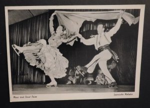 Mint Postcard RPPC Spanish Melody Maxi and Ernst Baier Dancing Music Germany