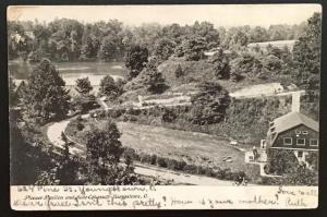 Pioneer Pavlion and Lake Cohassett Youngstown O 1906