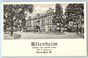 Forest Park Florida FL Postcard Altenheim German Old Peoples Home c1940s Vintage