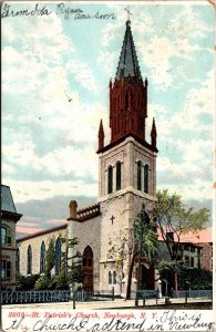 St. Patrick's Church, Newburgh NY c1905 Undivided Back Vintage Postcard V57