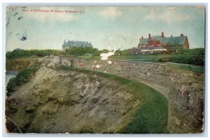 1912 View Cliffs 40 Steps Exterior View Building Newport Rhode Island Postcard