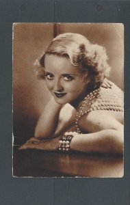 Post Card Betty Davis Actress As A Seductress