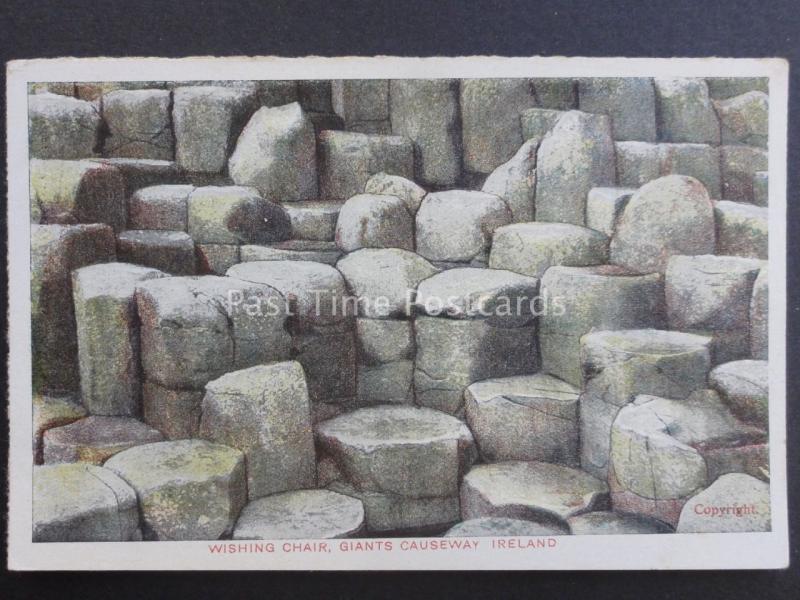 Northern Ireland ANTRIM WISHING CHAIR Giants Causeway Old Postcard by G.D.& D.L.