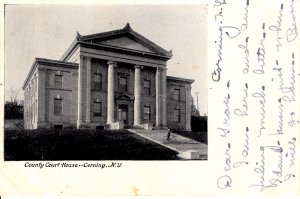 Corning, New York - A view of the County Court House - in 1907