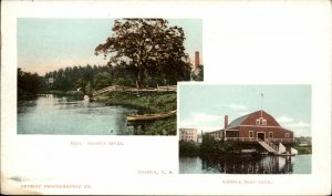 Nashua New Hampshire NH Boat Club #6901 c1910 Detroit Publishing Postcard