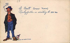 I can't come now, Rockyfeller is waiting to see me. Brewery Postcard