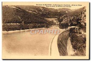 Around Roanne Postcard Old Dam Chartrain said of the spot in the bottom of th...