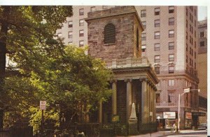 America Postcard - King's Chapel in Historic Boston - Ref TZ6822