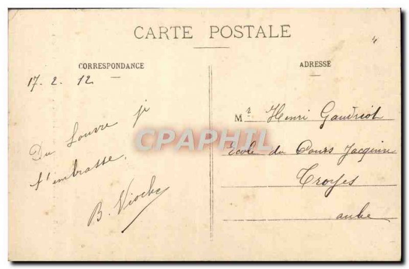 Old Postcard Paris Monument of Victor Hugo