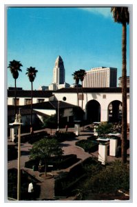 Postcard CA Union Station Passenger Terminal Los Angeles California 