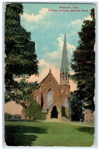 c1910 Wesleyan University Memorial Chapel Middletown Connecticut CT Postcard