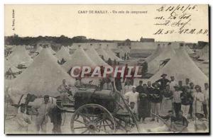 Old Postcard Militaria Camp of Mailly A corner of camp