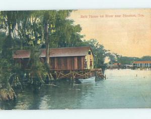 Divided-Back BATHHOUSE ON THE RIVER Houston Texas TX G2312