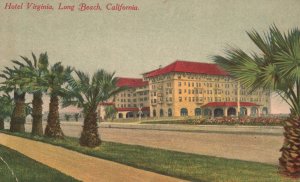 Vintage Postcard 1910's Hotel Virginia Long Beach California Newman Publishing