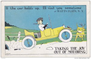 If the car holds up, I´ll visit you sometime at WATTS FLATTS, New York, Bull...