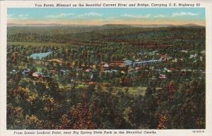 On the Beautiful Current River And Bridge Van Buren Missouri