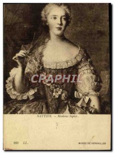 Old Postcard Sophie Nattier Museum of Versailles