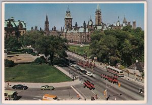 Changing Of The Guards, Ottawa, Ontario, 1980 Chrome Aerial View Postcard