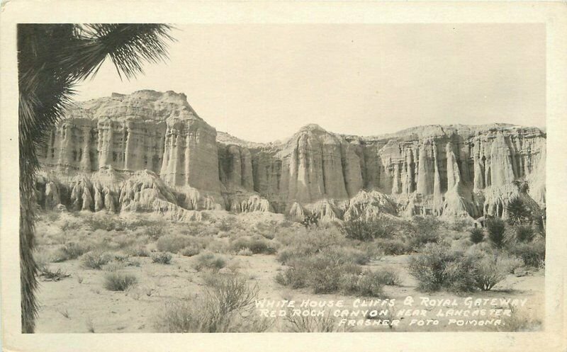 Frasher Kern California White House Cliffs Royal Gateway RPPC Postcard 20-2896 