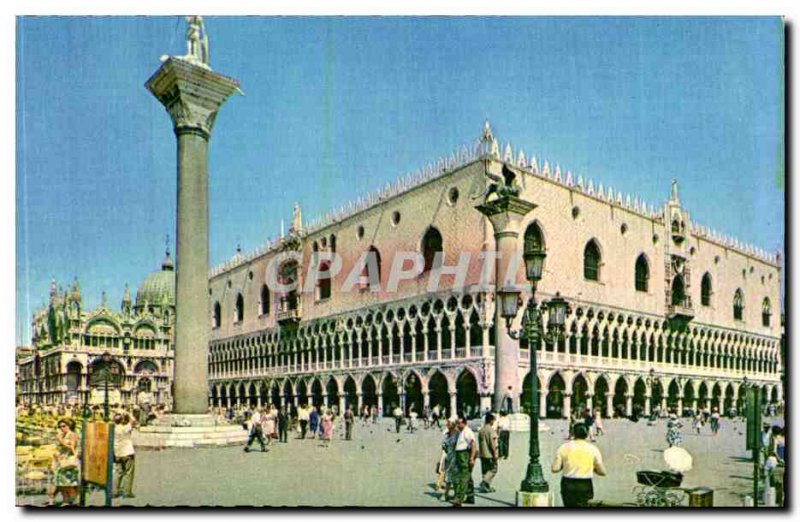 Italy Italia Venezia Venice Old Postcard Ducal Palace