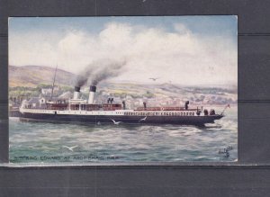 SCOTLAND,  SS KING EDWARD  at ARDRISHAIG PIER, c1910 Tuck's ppc., unused.