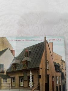 Antique postcard Headquarters of General Montcalm in Quebec, P.Q.