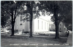 Postcard - St. Mary's Catholic Church - Paw Paw, Michigan