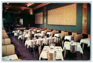 1955 The Colony Restaurant Interior Dining Virginia Beach Virginia VA Postcard