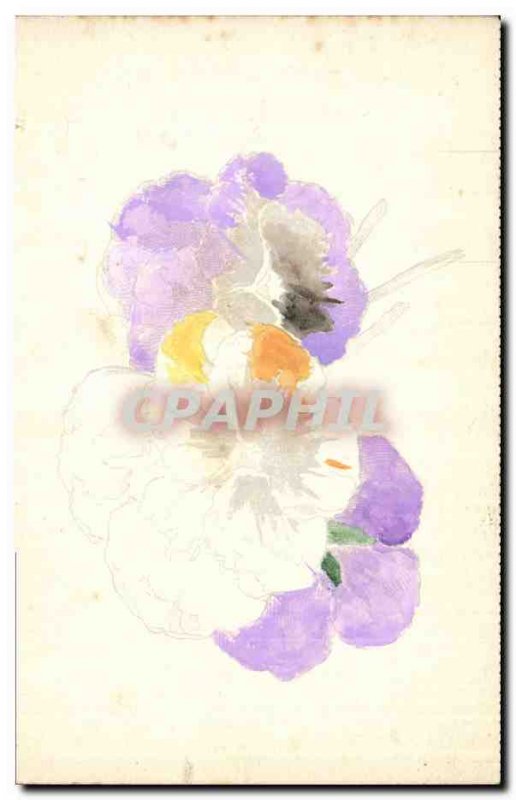 Old Postcard Fancy (drawing hand) Flowers