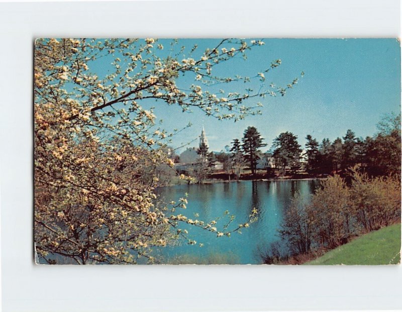 Postcard Typically New Hampshire setting at Hancock, New Hampshire